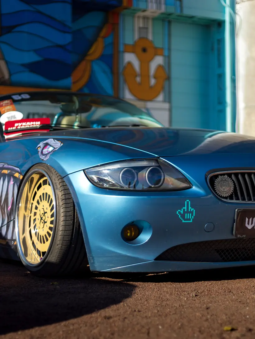 BMW Z4 с авторской росписью кузова